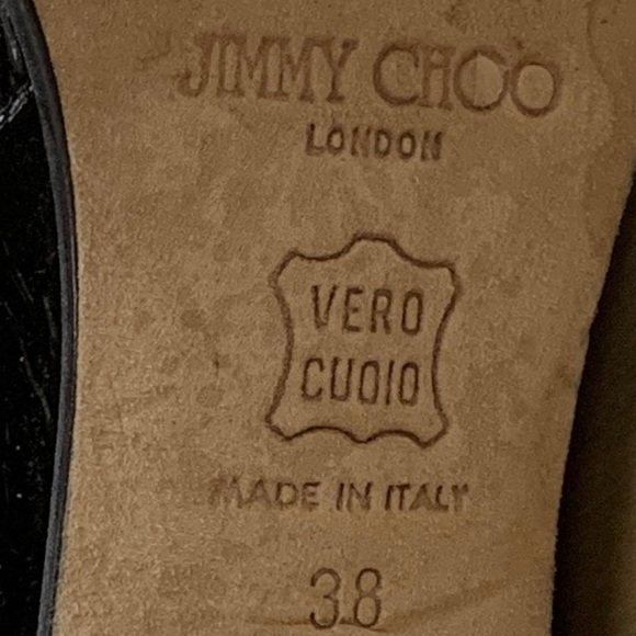 Vintage Jimmy Choo Black Patent Leather Tall Boot - Picture 3 of 8